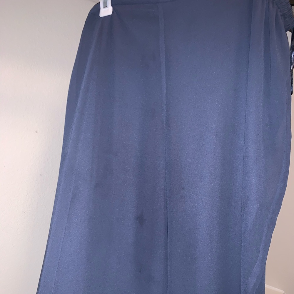 Plus size blue pants